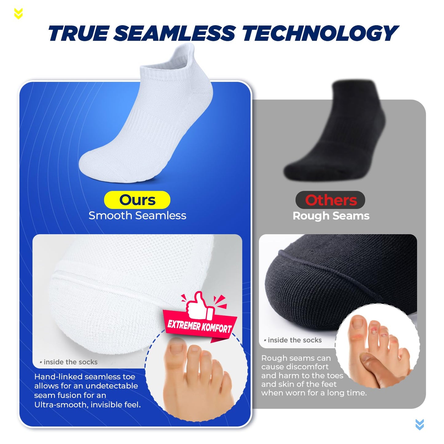 TANSTC Ankle Athletic Low Cut Socks,Running Sports White Men's Sock,Mesh Breathable and Arch Support Non-Slip,Comfortable Cushioned Heel Tab Thick Cotton Women Socks,6 Pairs
