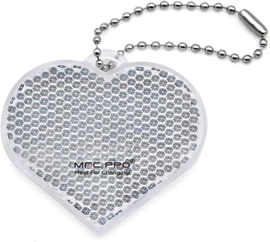 4Pcs Safety Reflector - Stylish Reflective Gear for Jackets, Bags, Purses, Backpacks, Strollers and Wheelchairs