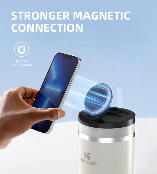 Rosenpatio for Stanley Cup Phone Holder with Magnetic Phone Holder Quencher H2.0 FlowState 40 OZ Tumbler Lids for Stanley Cup Accessory for Gym Office Home Car