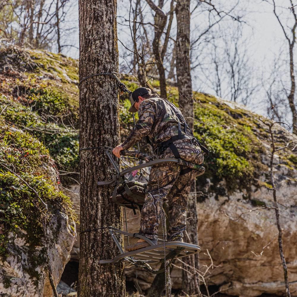 Goliath SD Climbing Treestand by Summit Treestands - Mossy Oak Camouflage