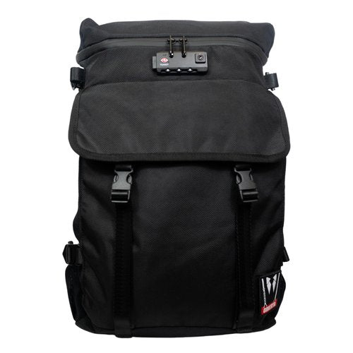 DIME BAGS Smell-proof - The Administrator Backpack, Spillproof Zippers, Secret Pocket, Made w/Water-Resistant Polyester Blend, Carbon-Filtered Technology (Black)