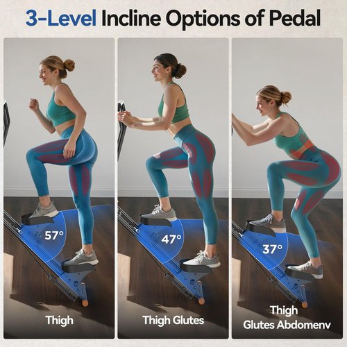 Niceday Steppers for Exercise at Home, Stair Stepper/Climber with Handlebar, Stair Master with 300LBS Loading Capacity