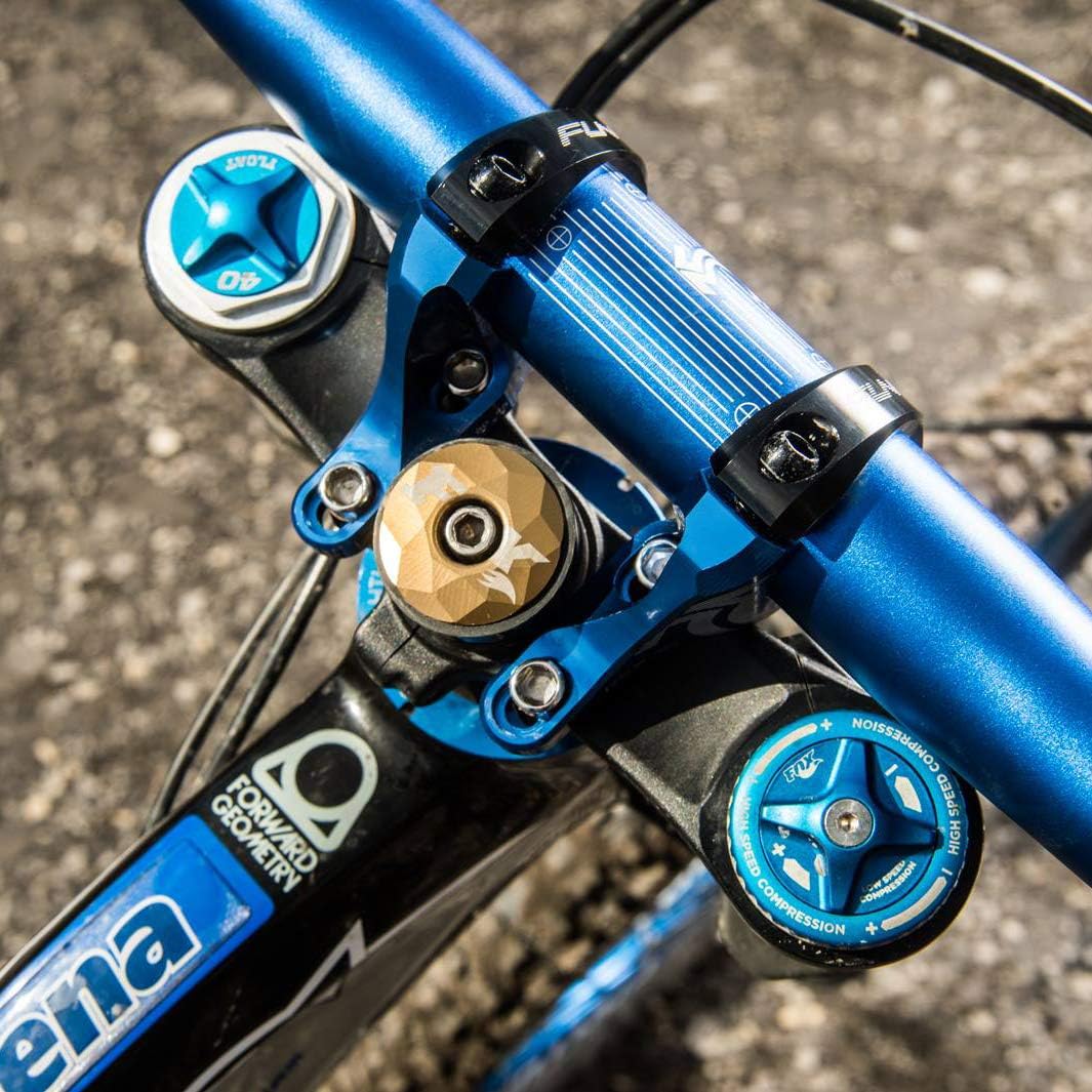Funn RSX Mountain Bike Direct Mount Bike Stem with 35mm Bar Clamp, 2 Pieces Lightweight Split Design for Dual Crown Forks, Adjustable Extension 45-50mm