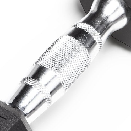 Marcy Classic Rubber Hex Dumbbell with Knurled Grip for Strength Training and Bodybuilding 10-lbs Single Dumbbell IBRH-010