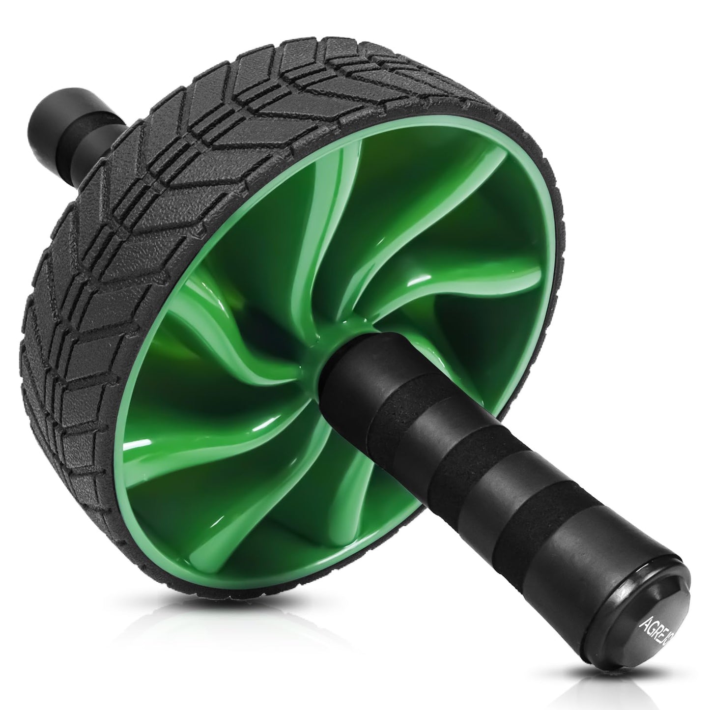 Ab Roller Wheel - AGREJO Ab Workout Equipment for Abdominal & Core Strength Training, Home Gym Fitness Equipment, Exercise Wheel for Men Women (Green)