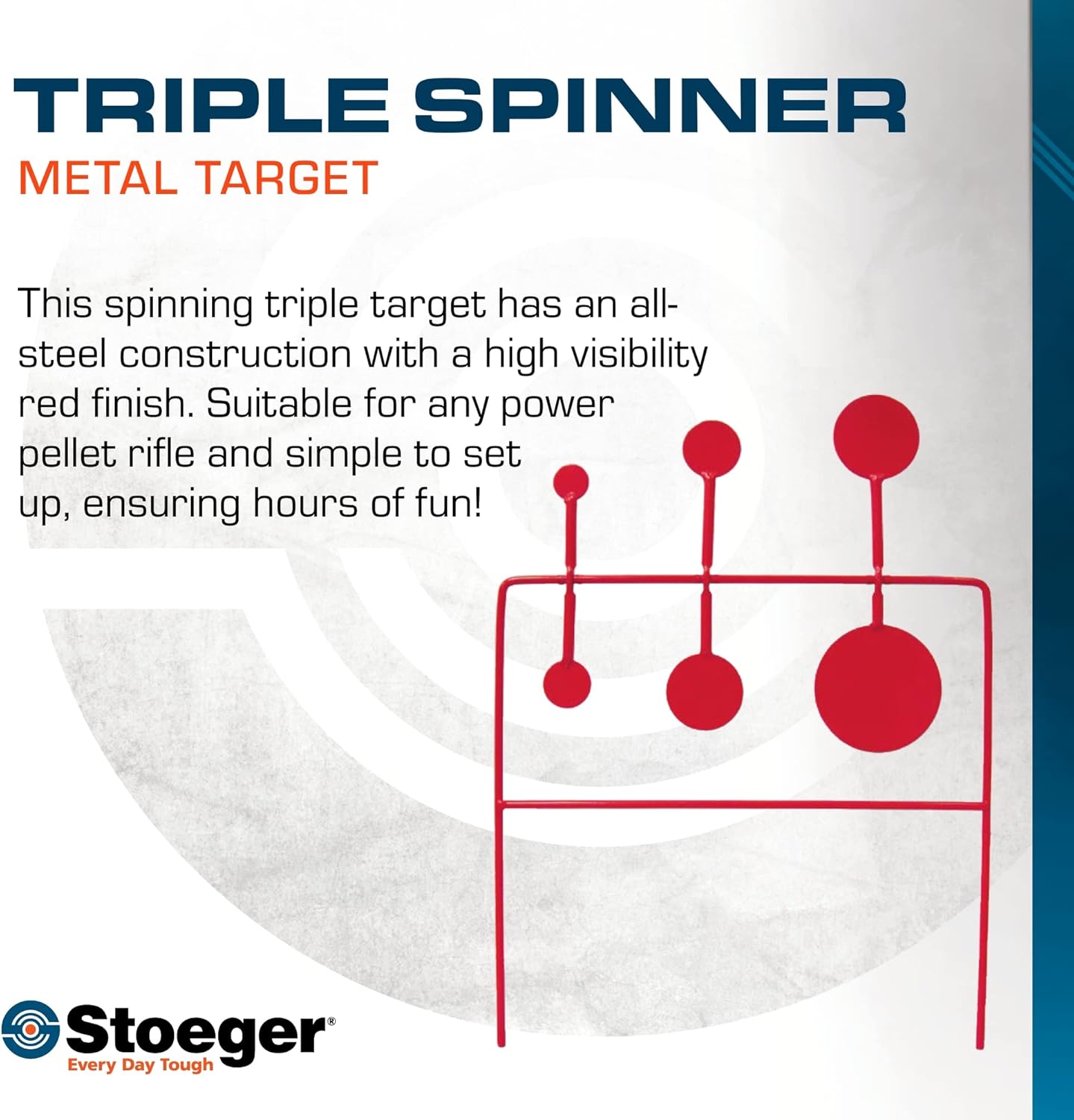 Stoeger Triple Spinning Target - Metal Airgun Practice Target
