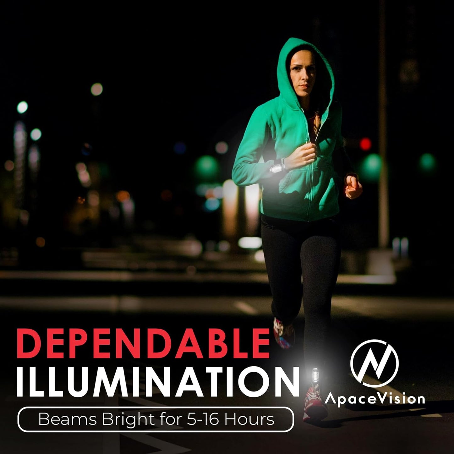 EverLightFX USB Rechargeable LED Safety Light (2 Pack) by Apace - Super Bright Bike Tail Light Works Brilliantly as Running Light for Joggers, Pets, Bicycle Strobe or Rear Clip On Lights