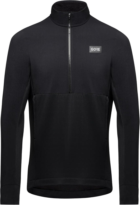 GORE WEAR Men's Standard 1/2-Zip, Black, Medium