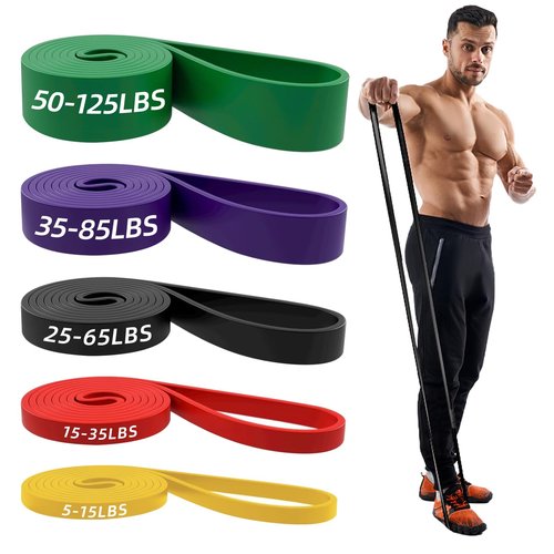 NOEAIKE Resistance Bands,Long Exercise Bands for Men & Women Home Gym - Premium Training Bands Perfect for Pull Ups, Stretching and Full-Body Workouts