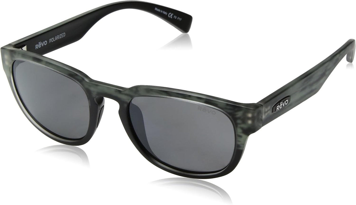 Revo Unisex Re 1050 Slater Wayfarer Crystal Lenses Polarized Uv Protection Sunglasses