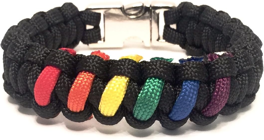 Gay Pride LGBT Rainbow Limited Edition Jewelry Survival Bracelet