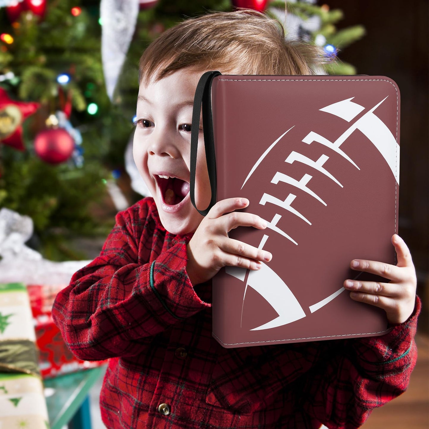 Football Card Binder with Sleeves, 900 Pockets Trading Card Binder,9 Pocket Card Binder Holder Album Storage Organizer Case Compatible with Football Baseball Card and other Trading Cards