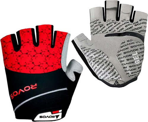 Men & Women Cycling Gloves - 5mm Padded Half Finger Breathable Mountain & Road Biking Gloves
