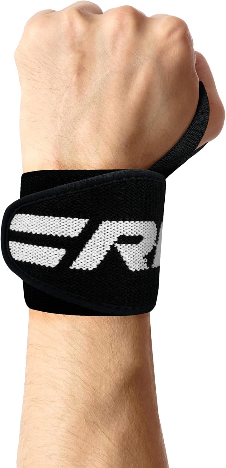 RDX Wrist Wraps for Weightlifting (Pair), IPL USPA Approved, Elasticated 18” Cotton Straps Support with Thumb Loop, Gym Wrap for Weight Lifting Powerlifting Competition Strength Training Bodybuilding