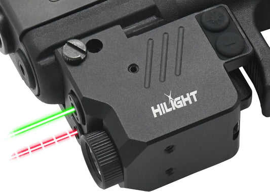 HiLight H10GLIRL 500lm Strobe Flashlight Green Beam Infrared (IR) Beam | Veteran Tested and Owned | Light Beam Combo | Rechargeable Battery | Hard Anodized Aluminum