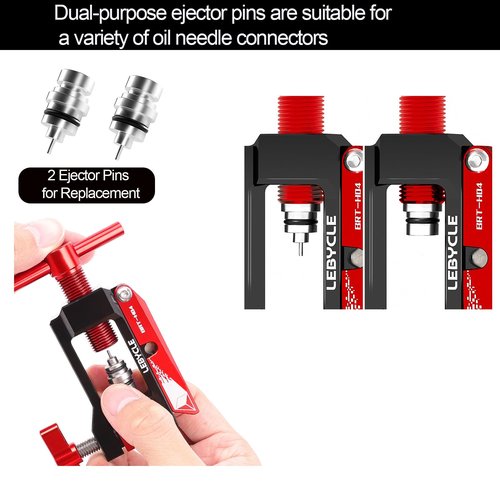 Bicycle Hydraulic Hose Fitting Insertion Tool, Oil Brake Needle Driver Installation, Bicycle Internal Wiring Tools Hydraulic Hose Cutter For Bicycle Olive Banjo Fitting Insert Install Head Press