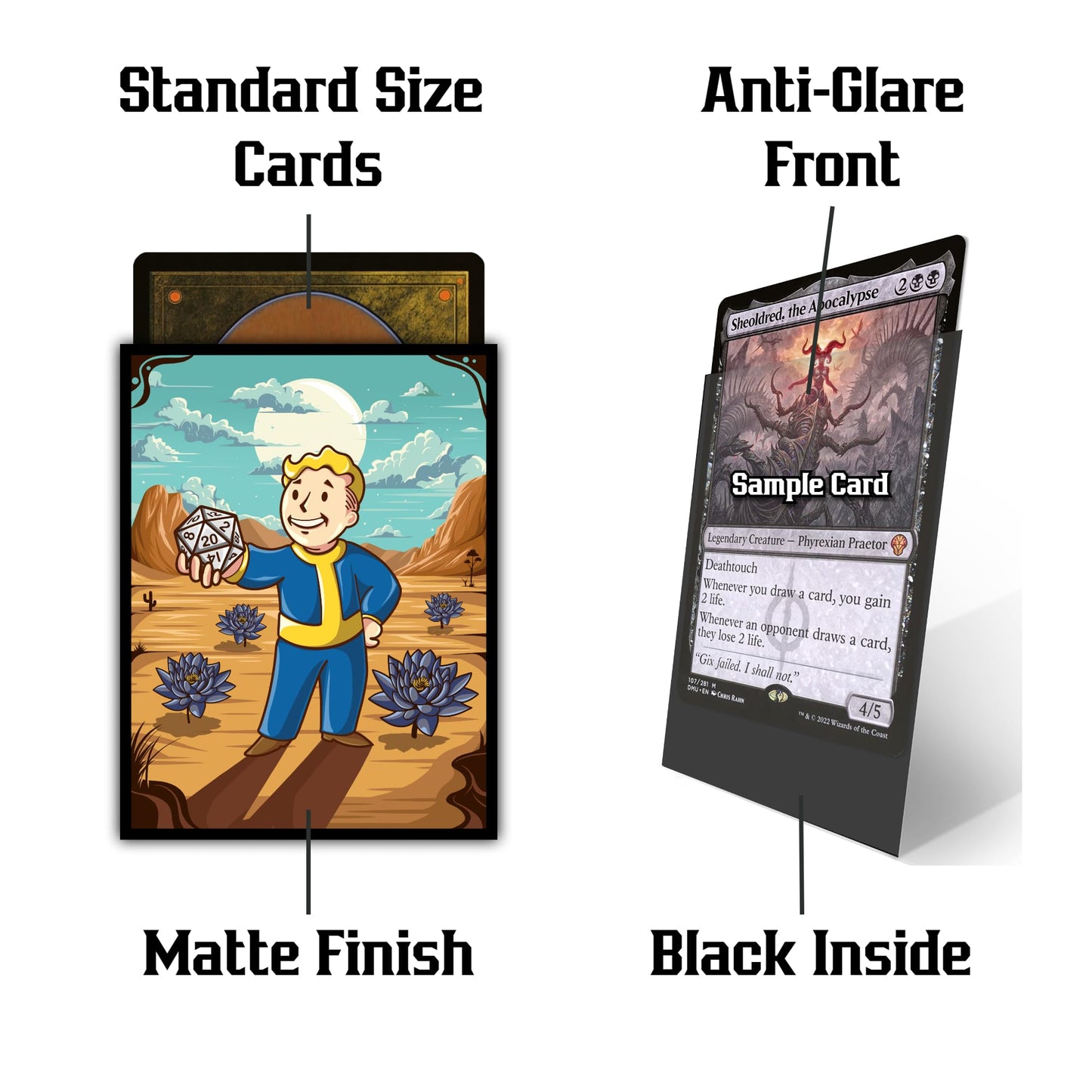 MTG (Vault Boy) 100ct Matte TCG Art Card Sleeves by Ai Armor