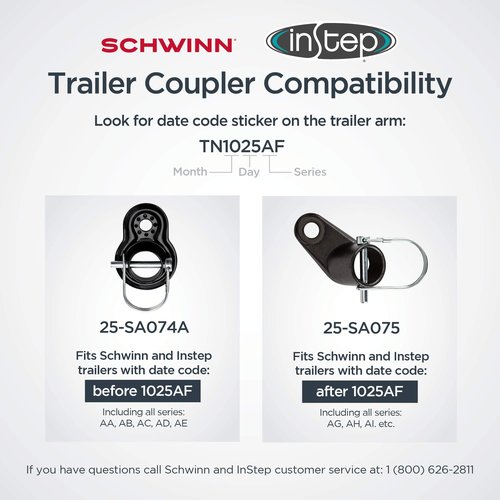 Schwinn Echo Child Bike Trailer and Coupler Attachment for Instep and Schwinn Bike Trailers