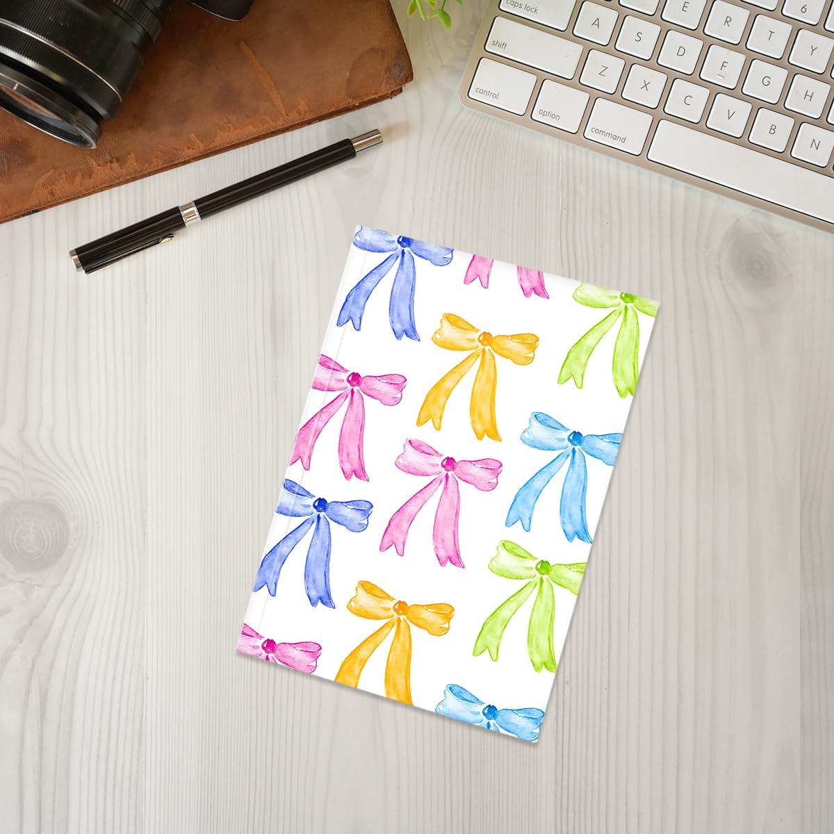 Pink Bow Notebook Journal, A5 Journal Notebook for Office Note Taking, 8.3 x 5.8 inch Writing Diary Subject Notebooks Planner, Travel Journaling-11