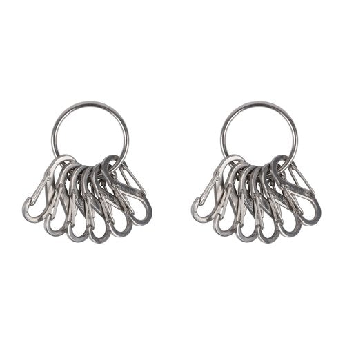 Nite Ize Keyring Steel S-Biner - 2 Count (2 Pack)