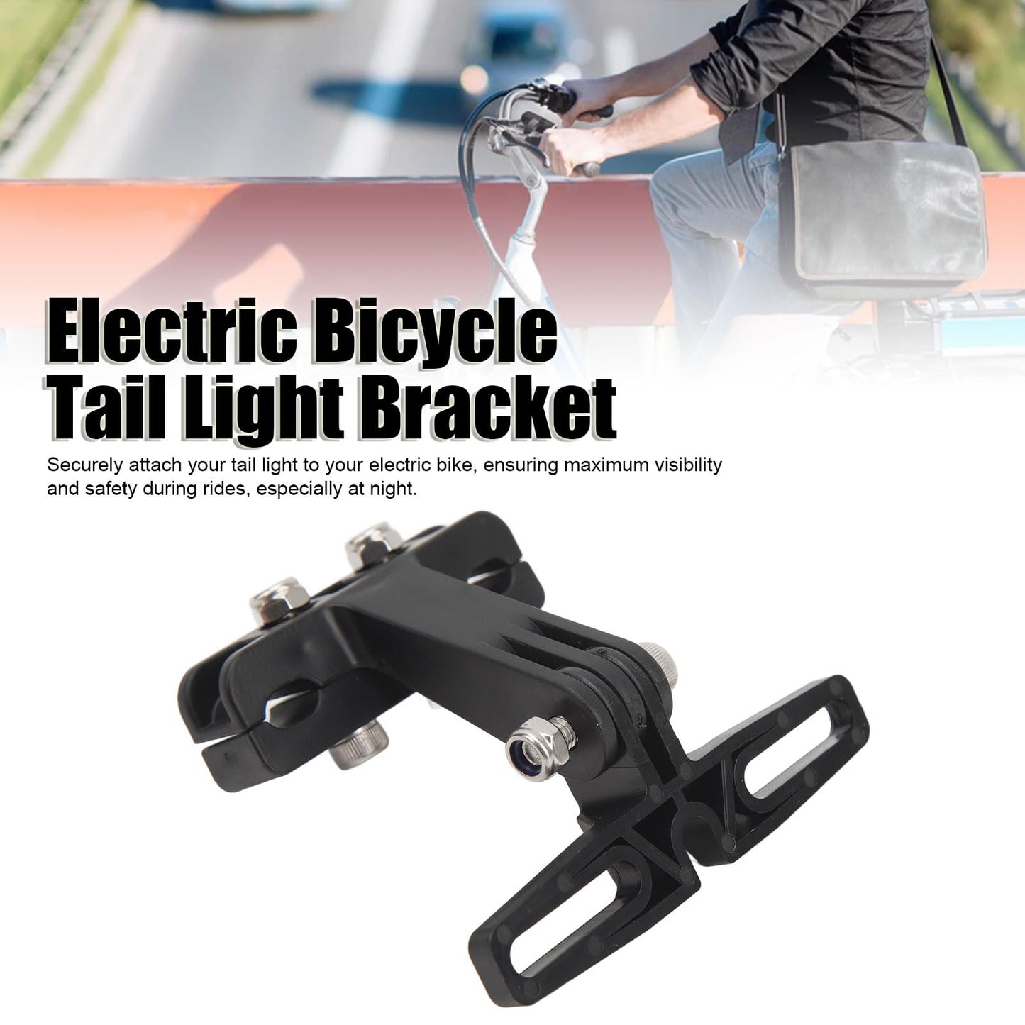 Alomejor Electric Tail Light Bracket Electric Rear Light Mount Electric Saddle Tail Light Mount