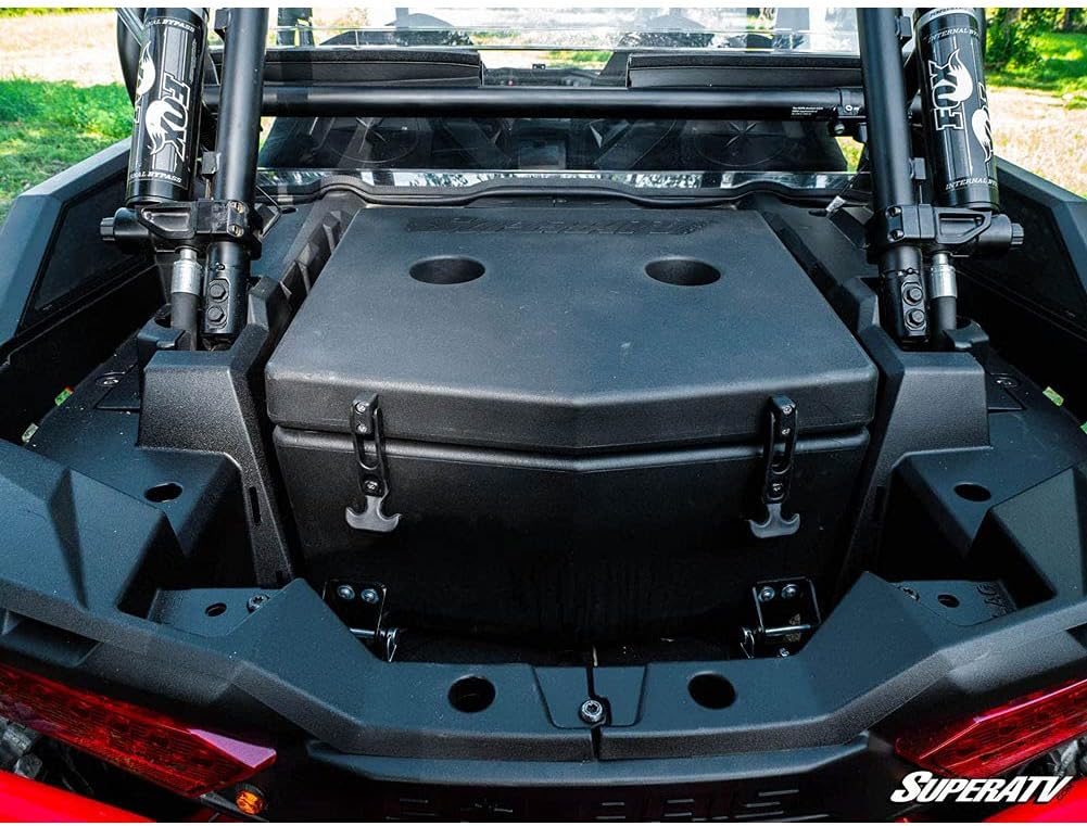 SuperATV RZR Cooler/Cargo Box For 2014-2023 Polaris RZR XP 1000 / XP 4 1000 | Insulated to Keep Drinks Cold | Holds 30 Liters | Built in Drain Plug | Sealed Lid