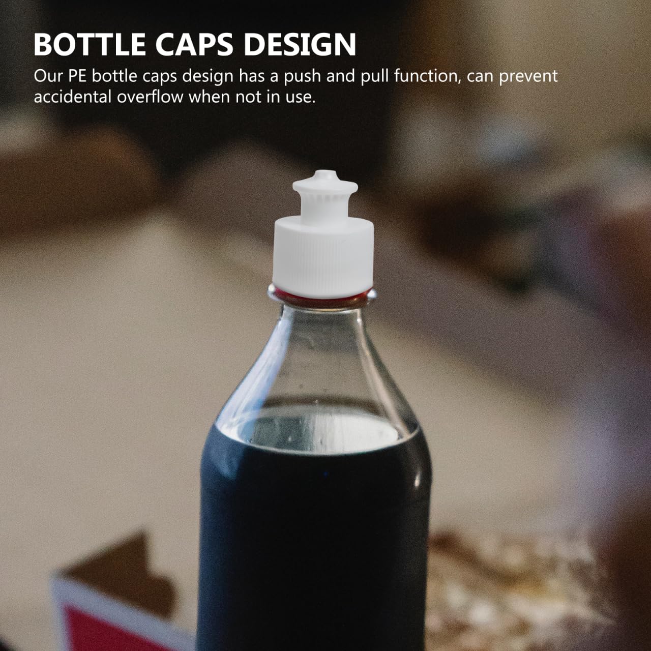 20Pcs 28mm Leak-Proof Sports Bottle Lids - Push-Pull Design for Gym & Outdoor Water Bottles