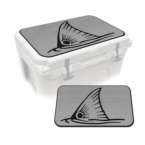 USATuff SeaDek EVA Mat Cooler Pad fits YETI 65 Tundra | Peel & Stick Application | Non Slip Comfort Accessories - Top Fin Redfish Tail (StormGray-Black)
