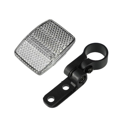 X AUTOHAUX Bike Reflectors 2.13"x1.54" Bicycle Warning Reflector Bike Accessories Plastic White