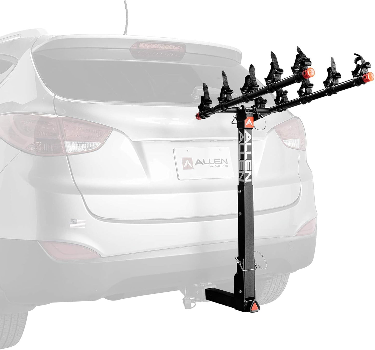 Allen Sports Deluxe Locking Quick Release 5-Bike Carrier for 2 in. Hitch, Model 552QR , Black