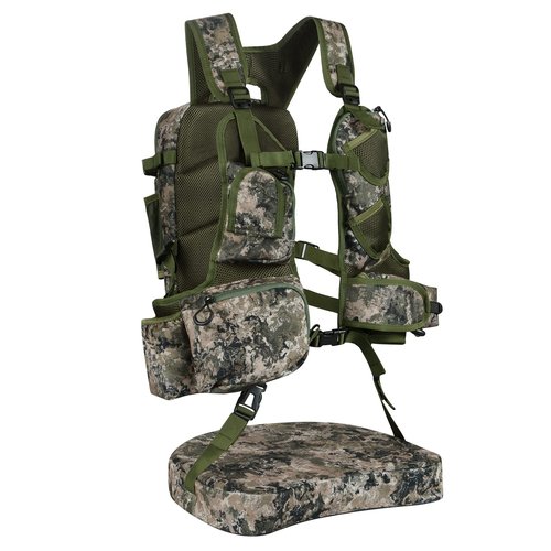 LUCKY CLOVER Turkey Vest, Comfortable Turkey Hunting Vest with Seat Cushion, Turkey Hunting Gear Accessories (Mountain Camo)