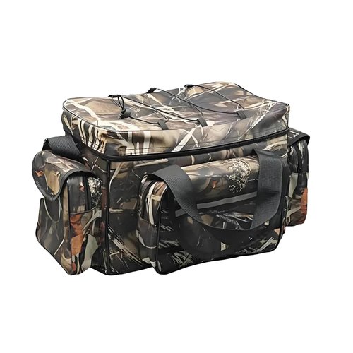 BalanZze Fishing Tackle Bag for Saltwater or Freshwater, Water-Resistant 3600 Tackle Box Bag, Fishing Bags for men 19.68 * 11.81 * 9.84in Camouflage Color