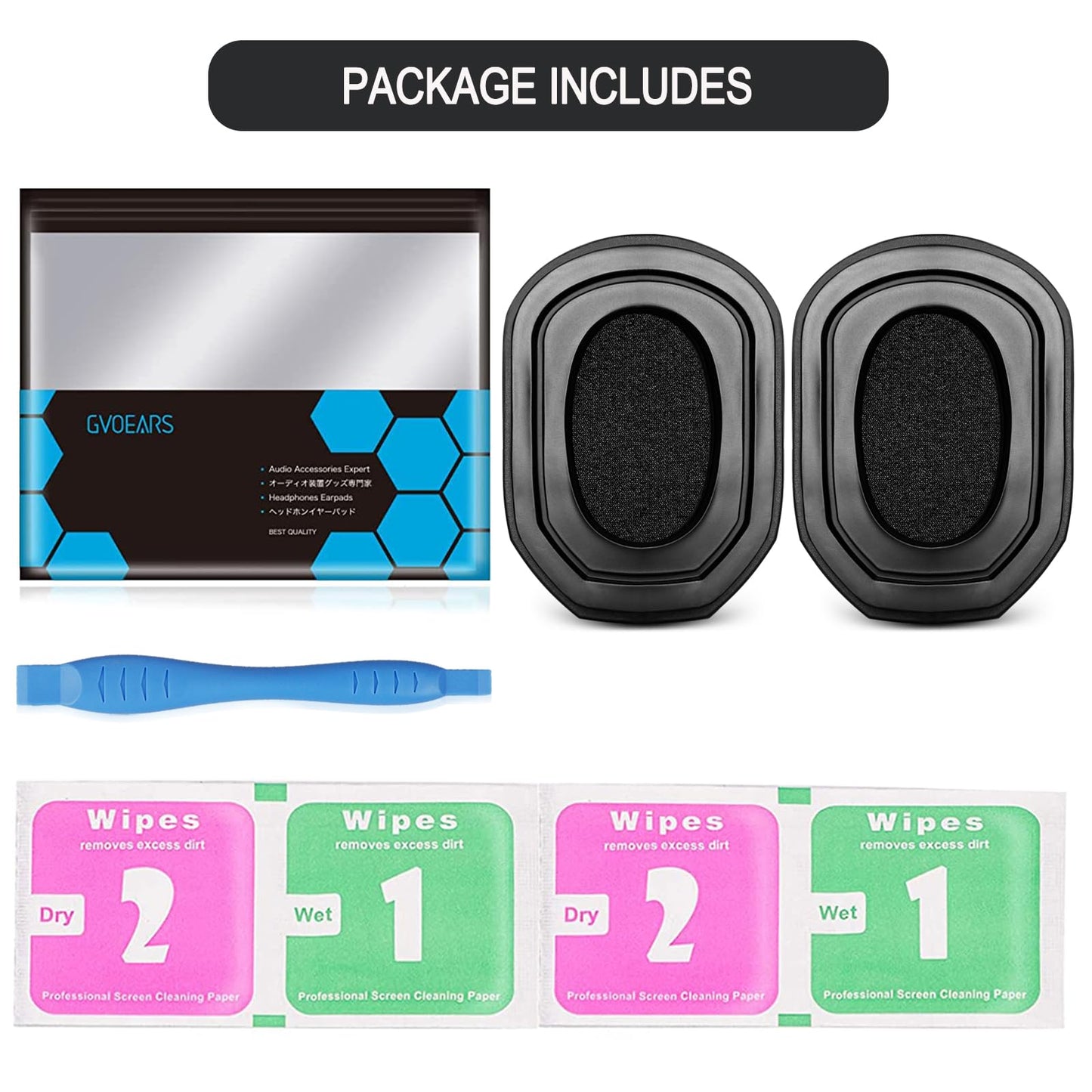 Gel Ear Pads for Walker's Razor Earmuffs, Comfortable and Soft Replacement Gel Ear Cups with Silicone Material and Memory Foam