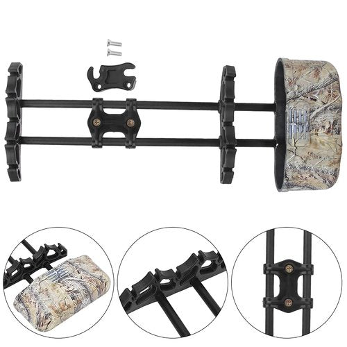 Dilwe Archery Quiver, Quick Release Quiver Quiver Holder Box for 5 Arrows Quiver for Compound Bows Container Accessory (Camouflage)