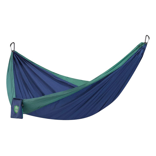 Handcrafted Adventure Parachute Hammock by Yellow Leaf Hammocks - Fits 1-2 PPL, 400lb max - Weathersafe, Super Strong, Easy to Hang, Ultrasoft, Easy to Pack - Color: Blue and Green
