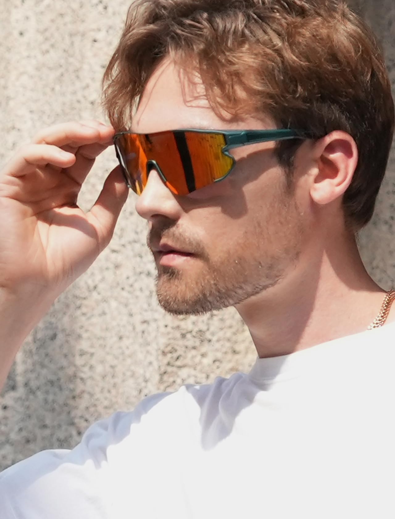 GREENTREEN Polarized Sport Sunglasses for Men Women: Cycling Glasses UV400 Protection - Lightweight Sun Glasses for Running Fishing Baseball