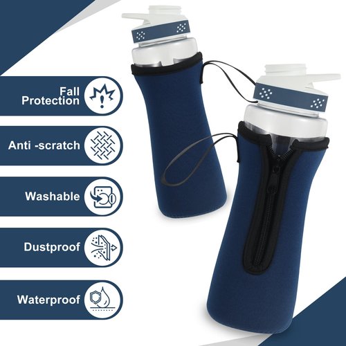 Dealkion 2PCS Sleeve for Cirkul Water Bottle Sleeve 22 oz Compatible with Cirkul Water Bottles 22oz Plastic & Stainless Steel Intended for Cirkul Accessories