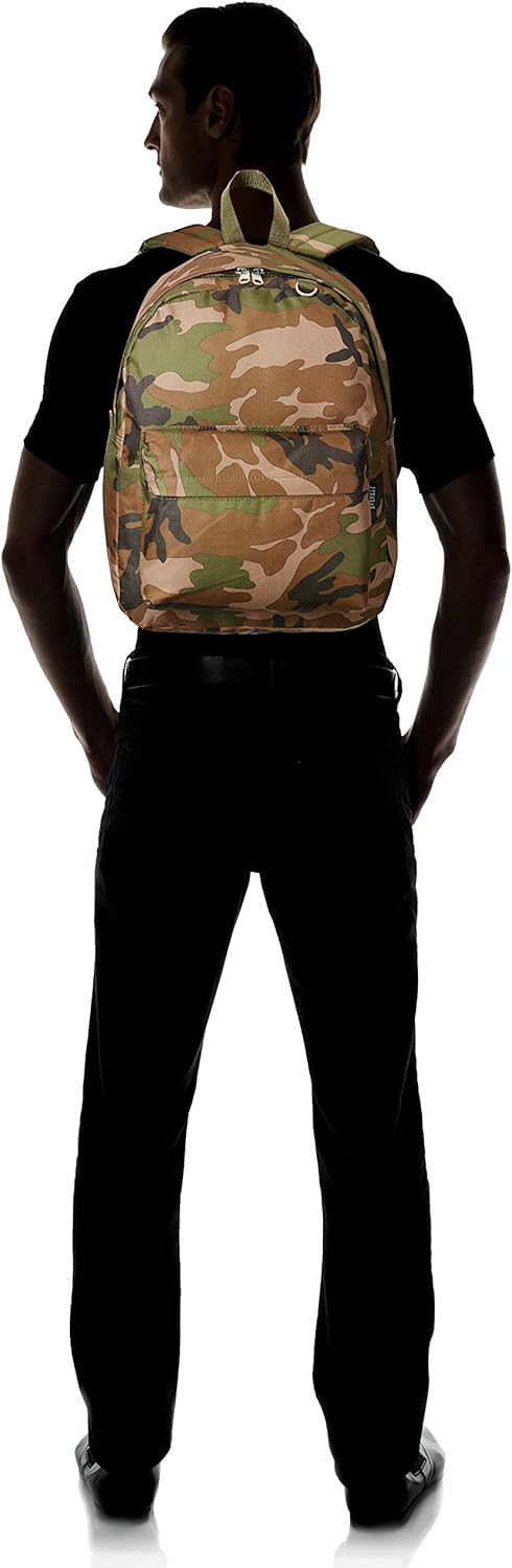 Everest Classic Woodland Camo Backpack, Camouflage, One Size