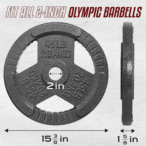 Yes4All Weighted Training Pull Sled with Vest, Steel Buckle, Fit for 1-2 Inch Plates+Tri-Grip Handles Olympic Weight Plates/Cast Iron Weight Plates, Suitable for Barbell Exercises, Strength