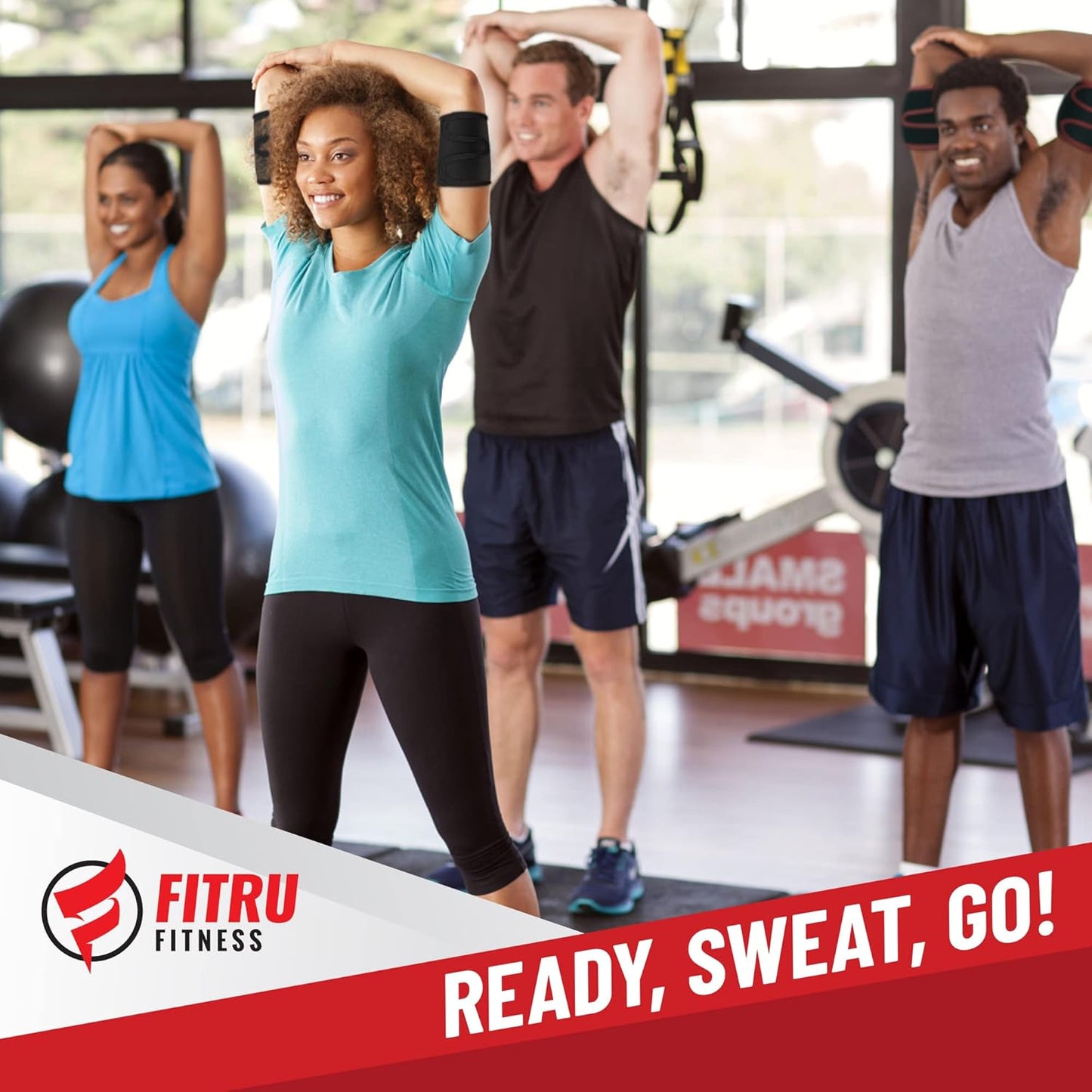 Fitru Premium Arm Trimmers for Men & Women | Sauna Arm Wraps for Flabby Arms Increasing Heat & Sweat During Exercise