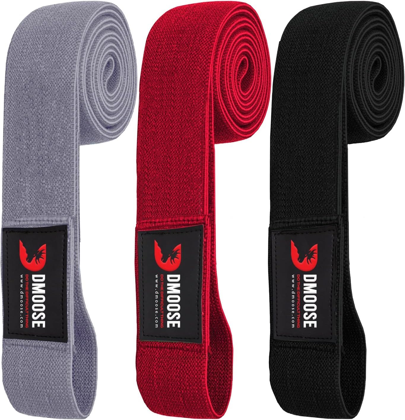 DMoose Glute Tone Bundle - Ankle Strap and Fabric Resistance Bands for Full Body Fitness