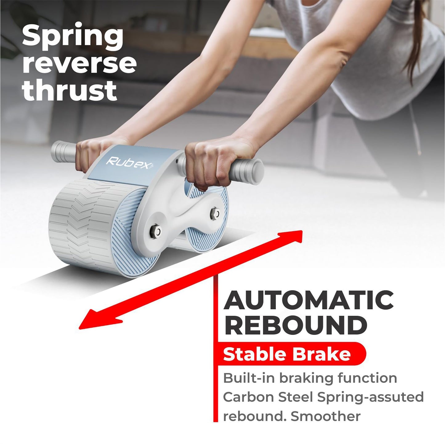 Automatic Rebound Abdominal Wheel - Innovative Core Workout Equipment Ab Roller Wheel Ab Workout Equipment Ab Exercise Equipment Workout Equipment Home Gym Equipment Ab Machine for Men Women for