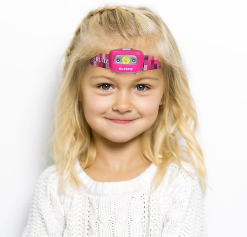 LED Headlamp Flashlight for Adults & Kids, Lightweight, Waterproof Head Lamp with White & Red Light, Comfortable Headband, Perfect for Running, Camping, Hiking, 3 AAA Batteries Included, Purple