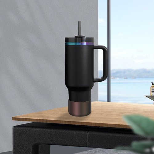 BKBY Chameleon Silicone Water Bottle Boot, Compatible with Stanley Tumbler 20 30 40oz & Hydroflask 12-24oz, Fit More Bottle/Tumblers 2.8-2.95in Bottom Anti-Slip Protector Rubber Sleeve
