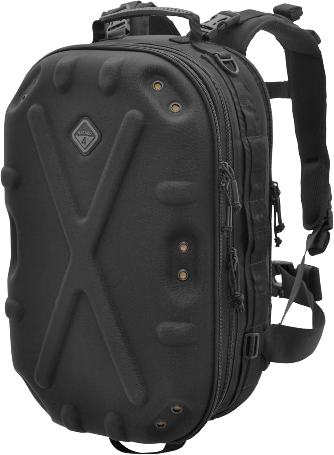 HAZARD 4 Pillbox™ Tactical Backpack – Heavy Duty Military Survival Pack for Men and Women – EDC Rucksack for Laptop, Motorcycle, Outdoor, Bug Out, Gym, Range, Travel, and Camping – 29.5 Liter, Black