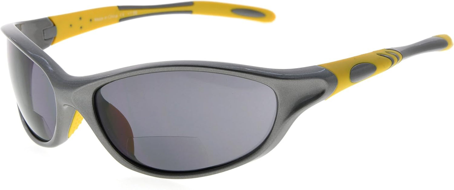 Eyekepper TR90 Frame Bifocal Sports Sunglasses Baseball Running Fishing Driving Golf Softball Hiking Sunshine Readers