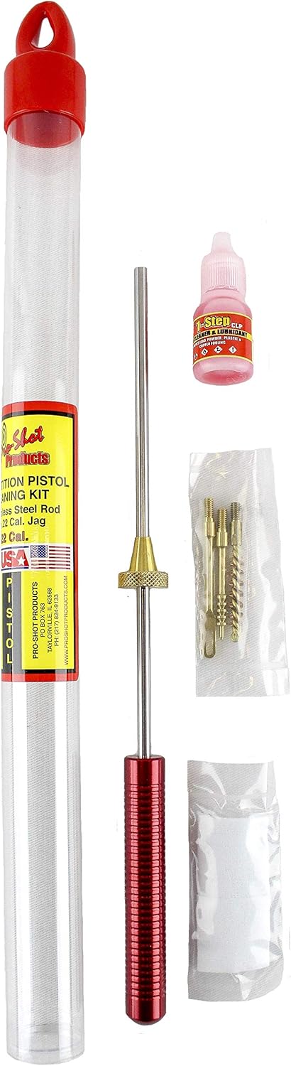 Pro Shot Products .22 Caliber 8-Inch Length Competition Pistol Kit, Multi (C22)