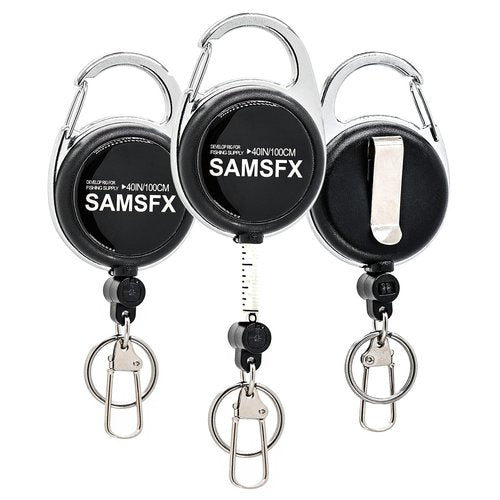 SAMSFX Tape Measure Fish Ruler 40Inch/1Meter Retractable Measuring Tape for Fish Measurement Dual Sided Fishing Equipment (3PCS in Pack)