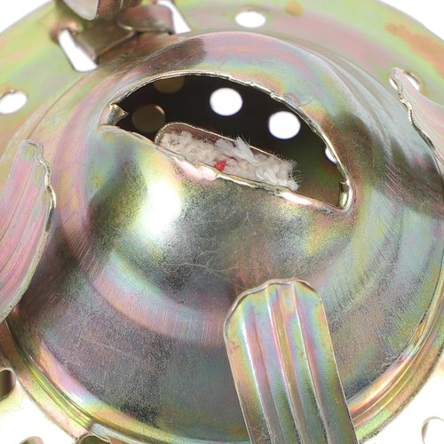 STOBAZA 2Pcs Oil Lamp Burner Replacement Kerosene Lamp Parts for Antique Hurricane Lantern - Brass