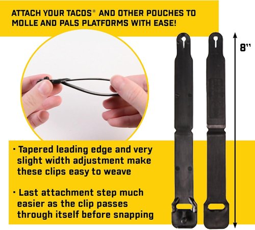 High Speed Gear Short Clips for Police & Military - PALS & MOLLE Belt Accessories